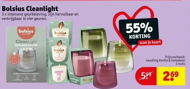 Promotie: Bolsius Cleanlight
