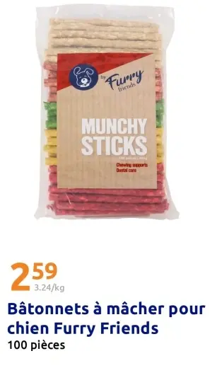 Offre: Bâtonnets à mâcher pour chien