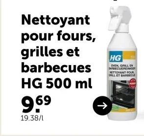 Offre: Nettoyant pour fours, grilles et barbecues