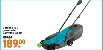 Aanbieding: Gardena 18V grasmaaier EasyMax 32 cm