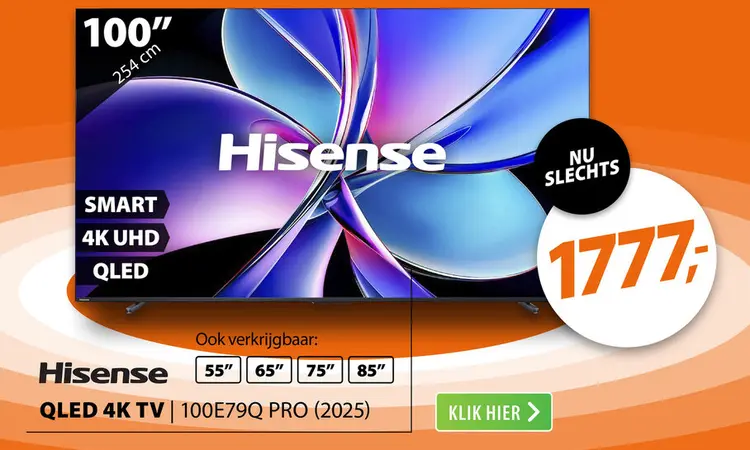 Aanbieding: Hisense QLED 100E79Q PRO (2025)
