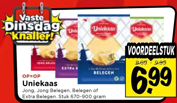 Aanbieding: Uniekaas Jong, Jong Belegen, Belegen of Extra Belegen