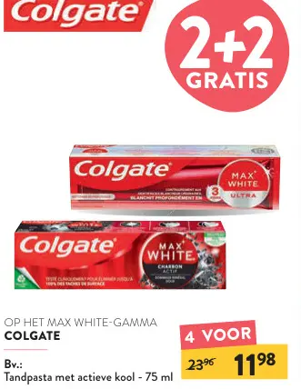 Promotie: Tandpasta met actieve kool
