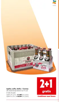 Aanbieding: Jupiler, Leffe, Stella of Corona