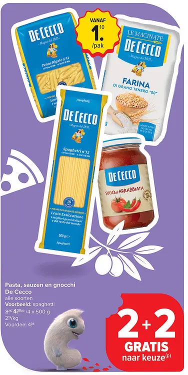 Aanbieding: Pasta, sauzen en gnocchi