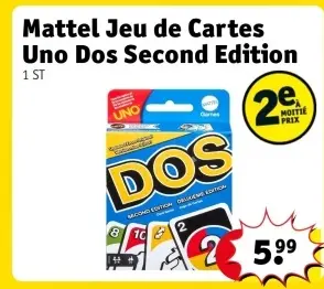 Offre: Jeu de Cartes Uno Dos Second Edition