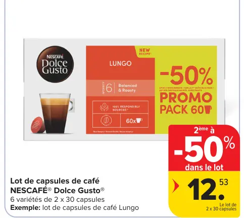 Offre: Lot de capsules de café