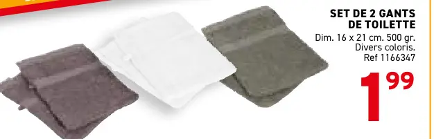 Offre: Gants de toilette