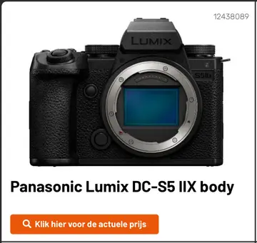 Aanbieding: Panasonic Lumix DC-S5 IIX body