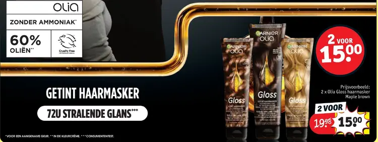 Promotie: Olia Gloss haarmasker