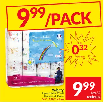 Offre: Valenty Papier toilette Compact et décoré