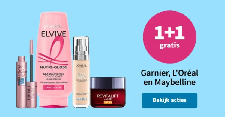 Promotie: Garnier, L'Oréal en Maybelline