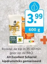 Aanbieding: AH Excellent Scharrel kipdrumsticks gemarinee