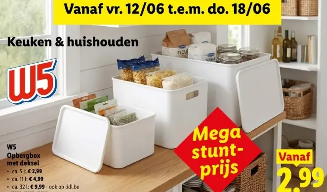 Promotie: Opbergbox met deksel