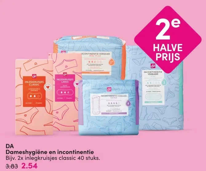 Aanbieding: Dameshygiëne en incontinentie