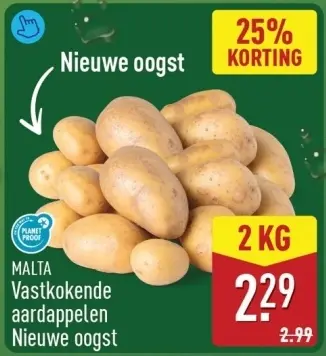 Aanbieding: Vastkokende aardappelen