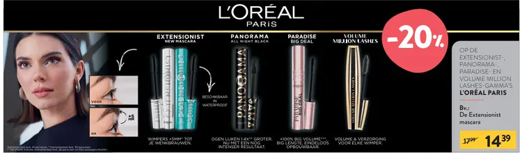 Promotie: Extensionist mascara