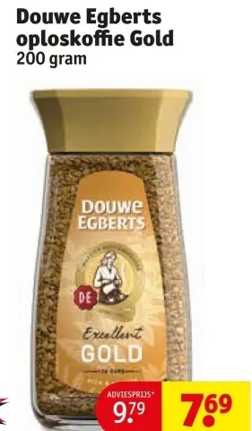 Aanbieding: oploskoffie Gold