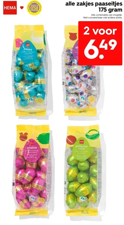 Promotie: Alle zakjes paaseitjes