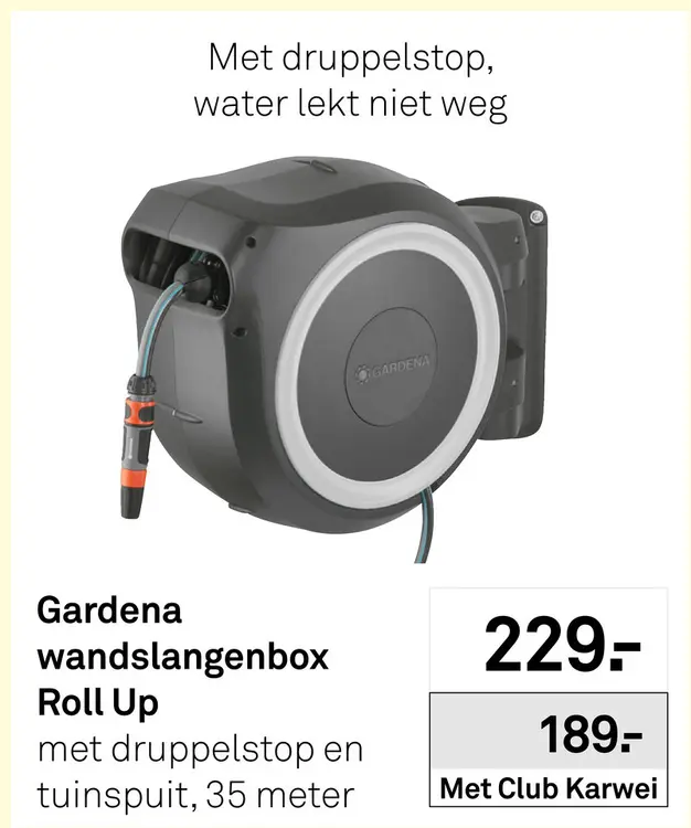 Aanbieding: Gardena wandslangenbox Roll Up