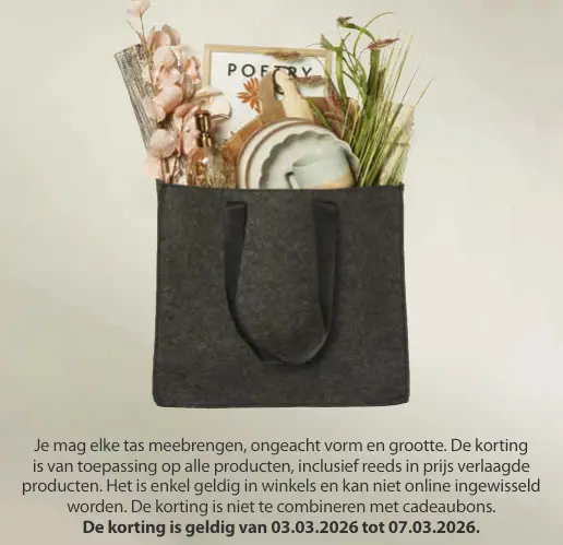Promotie: Bring your own bag promotion