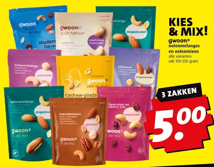 Aanbieding: notenmelanges en notenmixen