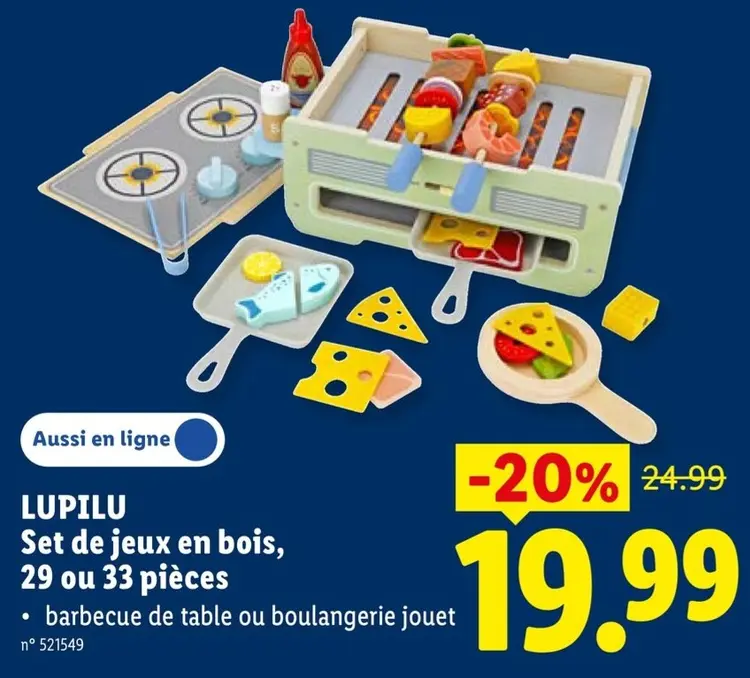 Offre: Set de jeux en bois