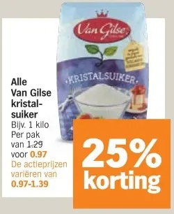 Aanbieding: Van Gilse kristal-suiker
