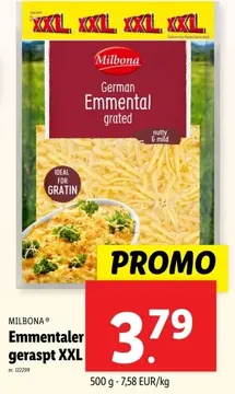 Aanbieding: Emmentaler geraspt XXL