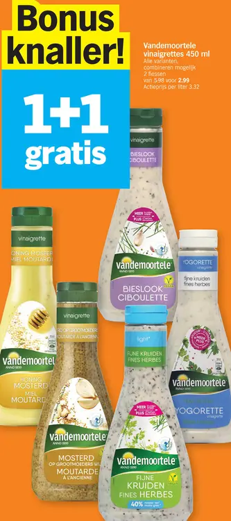 Promotie: Vandemoortele vinaigrettes