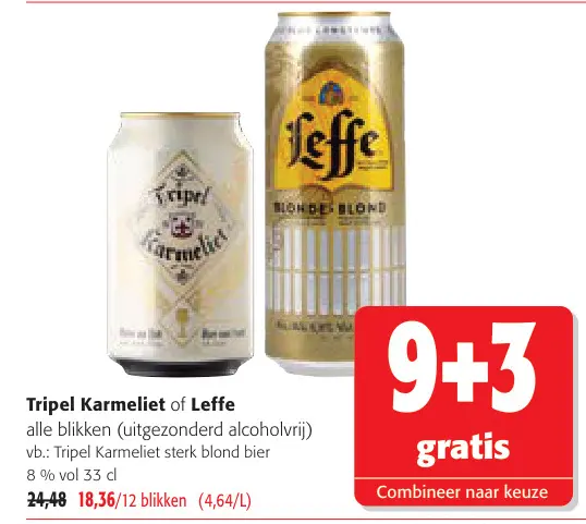 Promotie: Tripel Karmeliet of Leffe