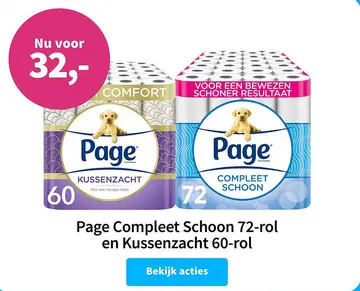 Aanbieding: Page Compleet Schoon en Kussenzacht