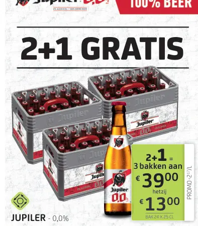 Promotie: Jupiler 0,0%