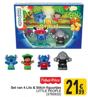 Aanbieding: Set van 4 Lilo & Stitch figuurtjes