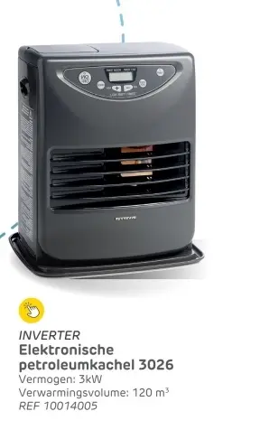 Aanbieding: Elektronische petroleumkachel 3026