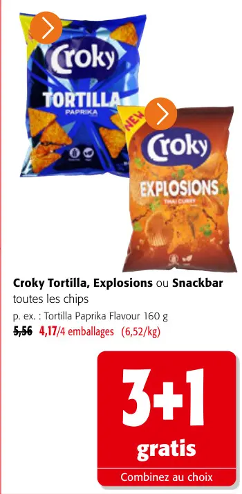 Offre: Toutes les chips