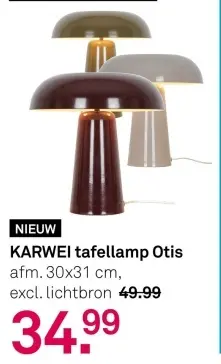 Aanbieding: tafellamp Otis