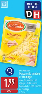 Offre: Macaronis jambon et fromage