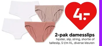 Aanbieding: 2-pak damesslips