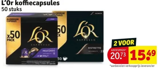 Aanbieding: koffiecapsules