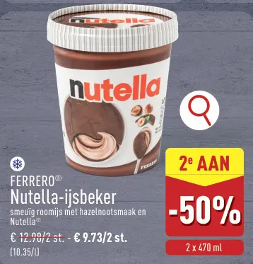Promotie: Nutella-ijsbeker