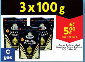 Offre: Grana Padano râpé
