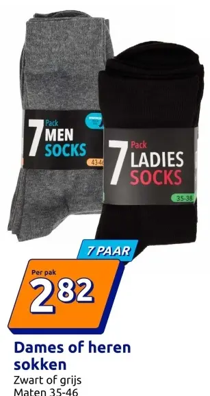 Aanbieding: Dames of heren sokken