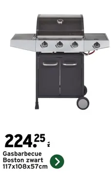 Aanbieding: Gasbarbecue Boston zwart