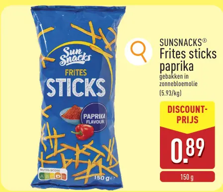 Promotie: Frites sticks paprika