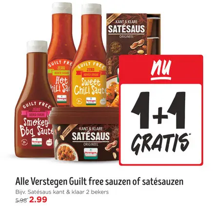 Aanbieding: Verstegen Guilt free sauzen of satésauzen