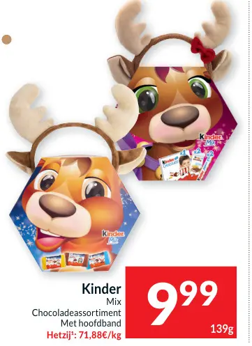 Aanbieding: Kinder Mix Chocoladeassortiment Met hoofdband