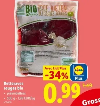 Offre: Betteraves rouges bio