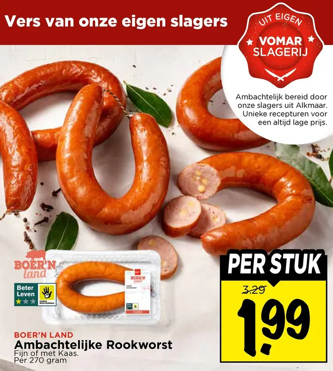 Aanbieding: Boer'n Land Ambachtelijke Rookworst