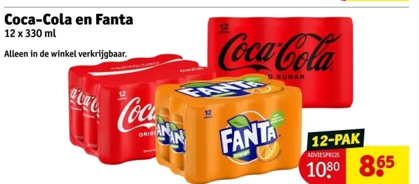 Aanbieding: Coca-Cola en Fanta
